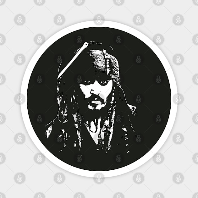 Jack Sparrow Magnet by big_owl